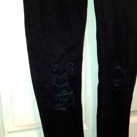 Levi's Strauss 710 Super Skinny Black Denim Jeans size 10 - Picture 4 of 13